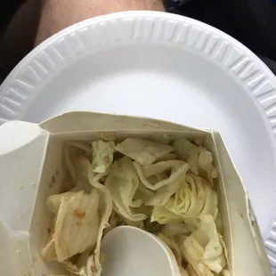 Side MANDARIN SALAD LUNCH BOWL - Shredded Chicken. Good. Kung pao chicken bad!