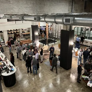 The downstairs tasting room