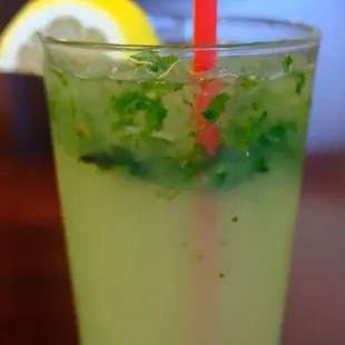 Lemonade with rose water