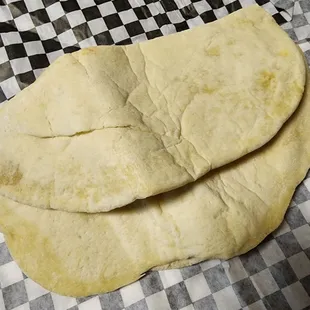 Pita bread comes with the Veggie Mezza