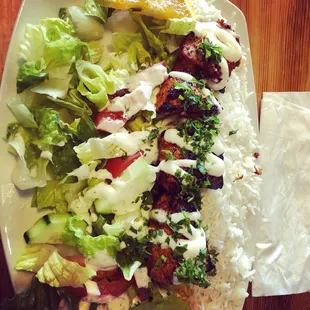 Chicken Kabob Plate