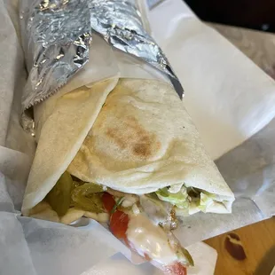 Chicken Shawarma Wrap