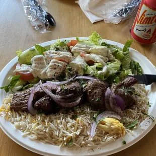 Lamb Kabob Plate