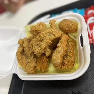 Catfish and hush puppies