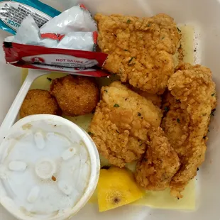 Catfish basket with collards (stupid me left the lid on lol)