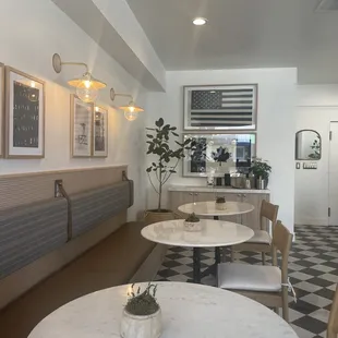 the interior of a coffee shop