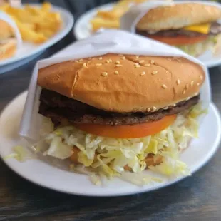 Double cheese burger