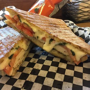 Grilled Chicken Pesto Panini