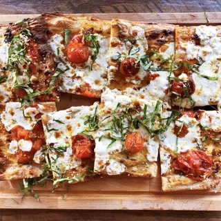 Oven Roasted Tomato and Basil Flatbread