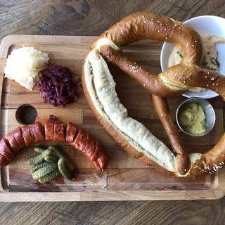 Sausage and Pretzel Board