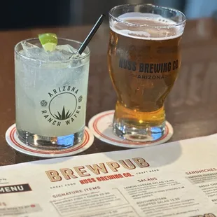 Blueberry mule &amp; Papago Orange Blossom