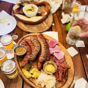 a table full of food