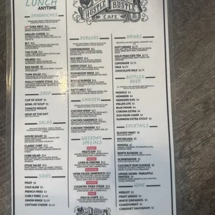 Lunch menu and more
