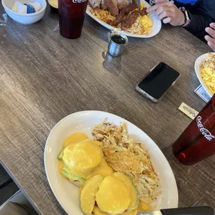 Cali eggs Benedict @ French toast combo.