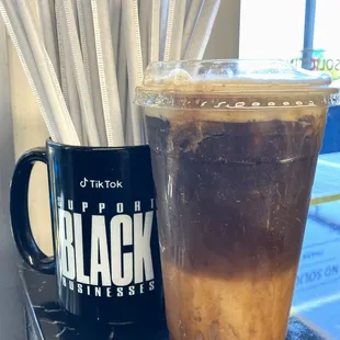 Undrinkable Hola hovito overloaded w/ cinnamon sugar at hustleblendz. HORRIBLE DRINKS &amp; OWNERS THAT FILTER REVIEWS &amp; LIE