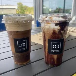 Kenyan dirty chai + million dollar white mocha