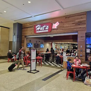 people eating at a restaurant