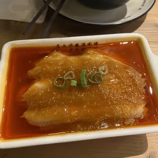 Sliced Pork Belly In Fresh Garlic Sauce