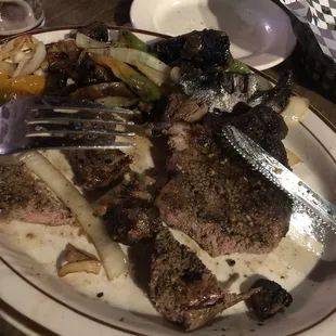 Steak is very juicy, no fatty junk hanging around. You can't beat a $10 steak this size