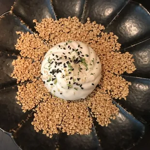 bao with carmel (and soy milk ice cream, not pictured)