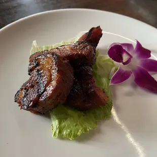 Grilled short rib appetizer