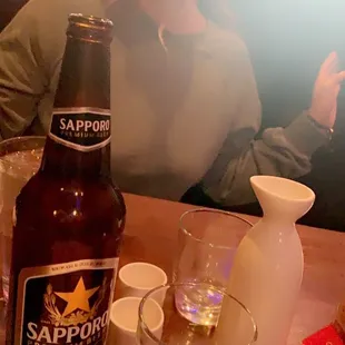 Happy hour Sapporo and Sake