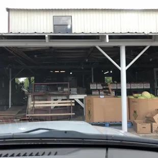 the inside of the building