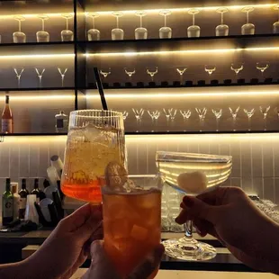 Aeperol Spritz, Taiwanese iced tea, lychee martini ($16)