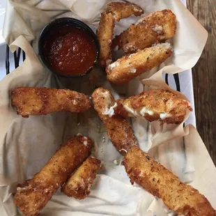 House made fried mozzarella sticks