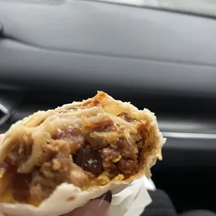 11/25/22 sausage breakfast burrito YUM!!