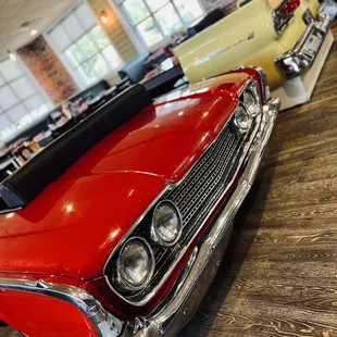 classic cars on display