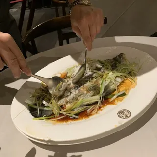 Steamed Whole Fish with Ginger and Scallion