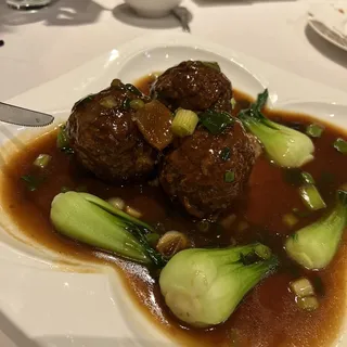 Shanghai Braised Meat Ball with Bok Choy