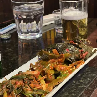 Three different types of kimchi side dishes