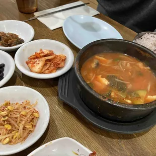 a variety of dishes