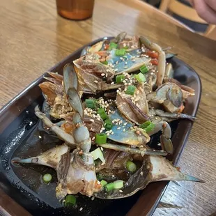 soy marinated raw crab