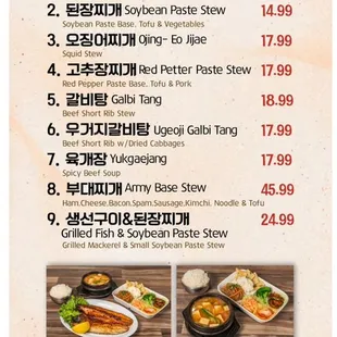 Updated Menu 2024 : Soups and Stews