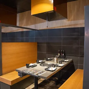 interior, sushi and sashimi