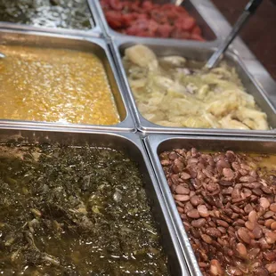 a variety of food items