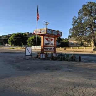 Signage from the road.