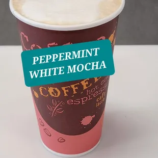 Peppermint white mocha