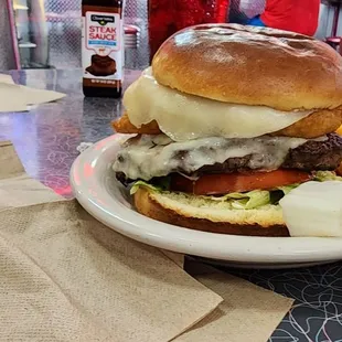 This was the Hunger Burger with fries.  Let's just say,  not hungry anymore.