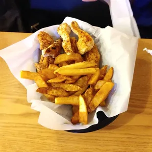 Grilled and fried chicken. My picky grandson says it's good. That's a compliment.