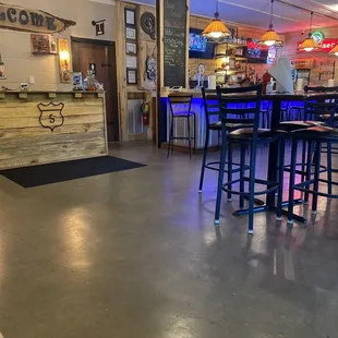 the interior of the restaurant