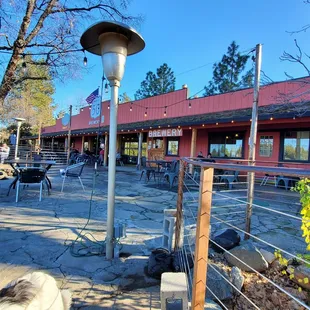Porch of the brewery and attached winery.