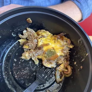 Bunless cheesesteak!