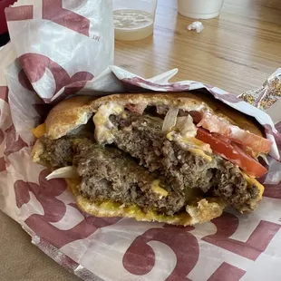 Double cheeseburger