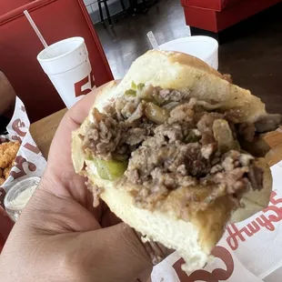 Cheesesteak (close-up)