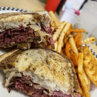 Reuben Sandwich with Motley Fries