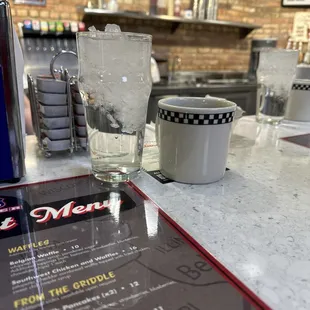 Coffee and water